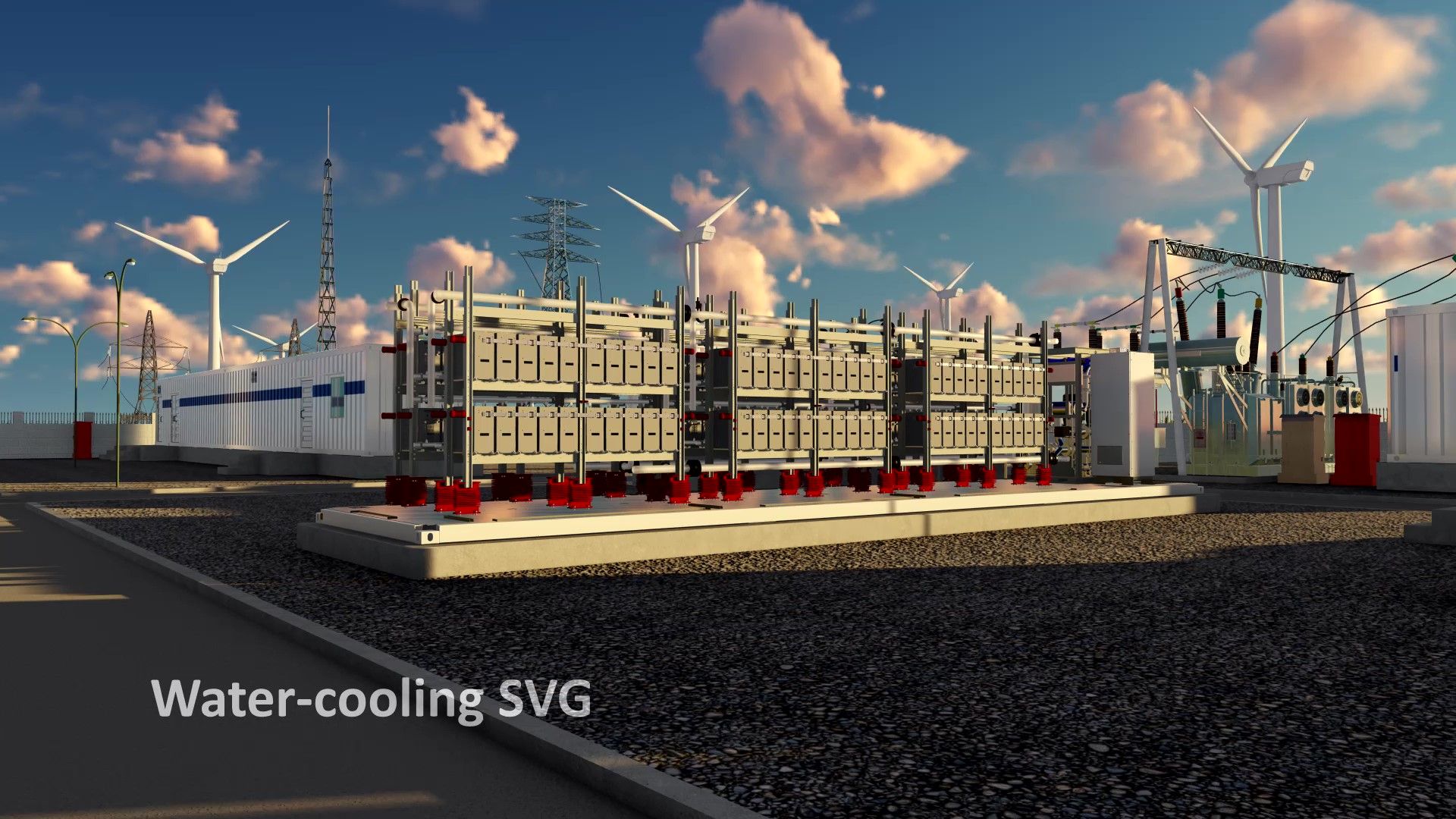 Sinopak 35kV SVG Berpendingin Air Luar Ruangan untuk Interkonektivitas Energi Terbarukan
